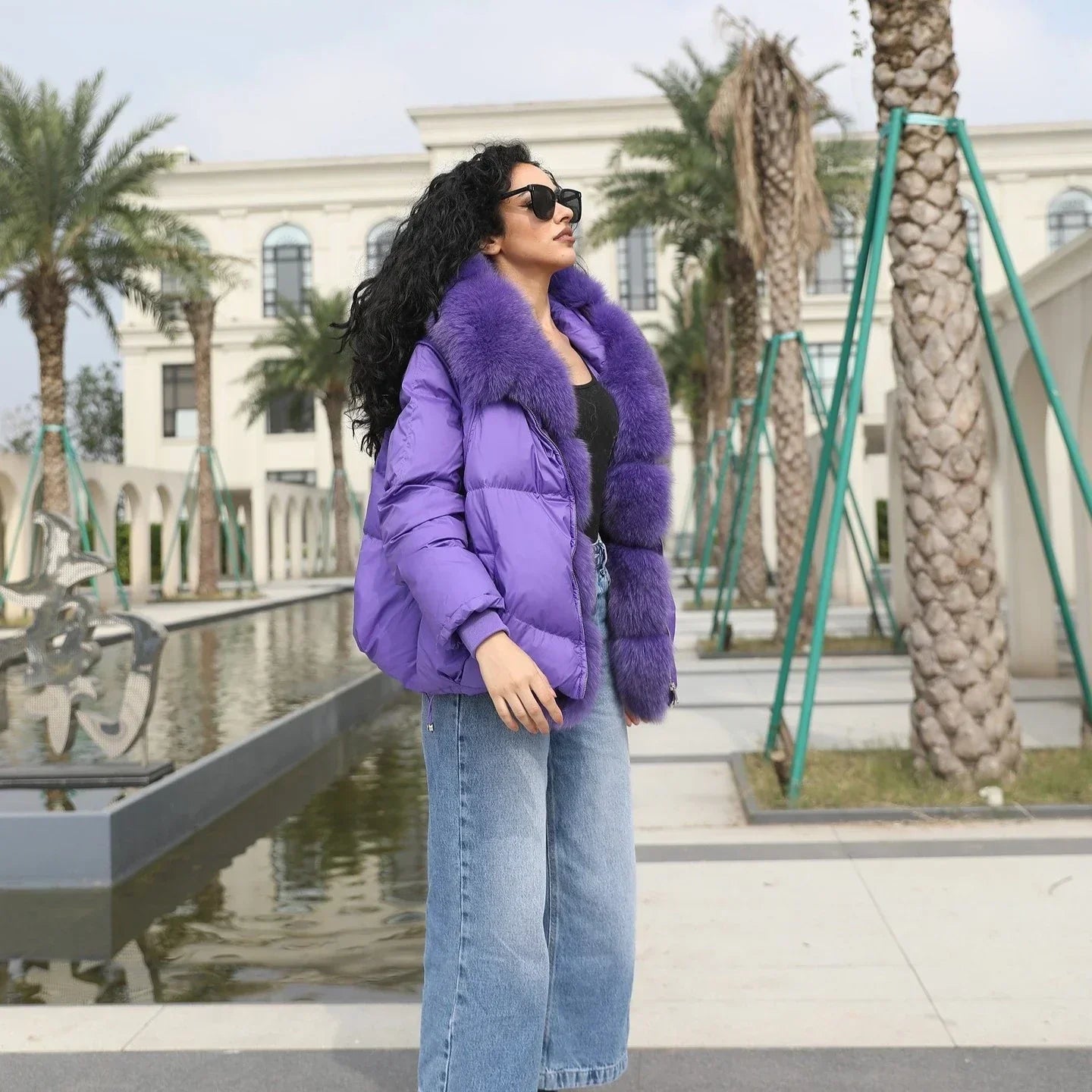 Amethyst Fur Coat - Heat Fit™