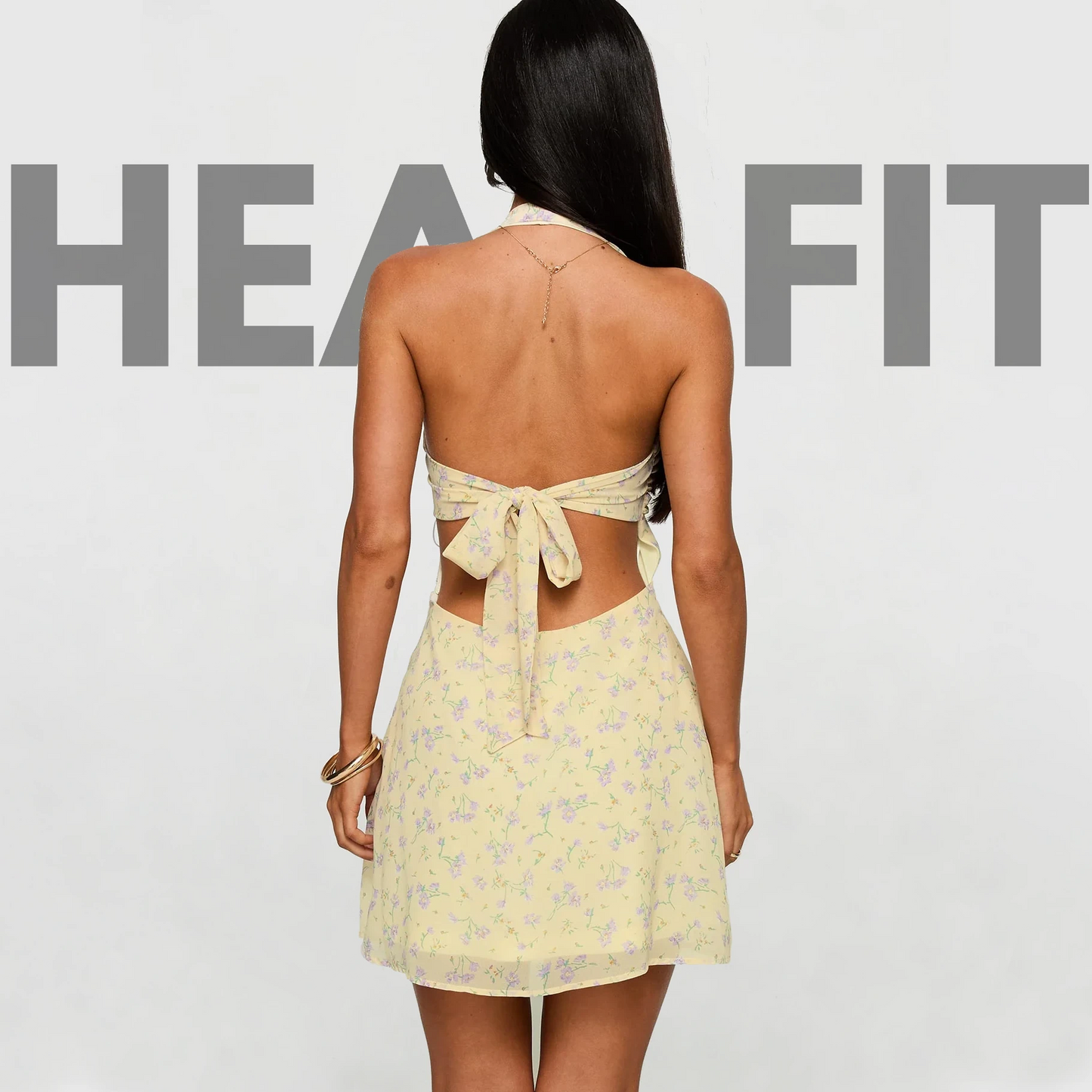 Daisy Halter Mini Dress