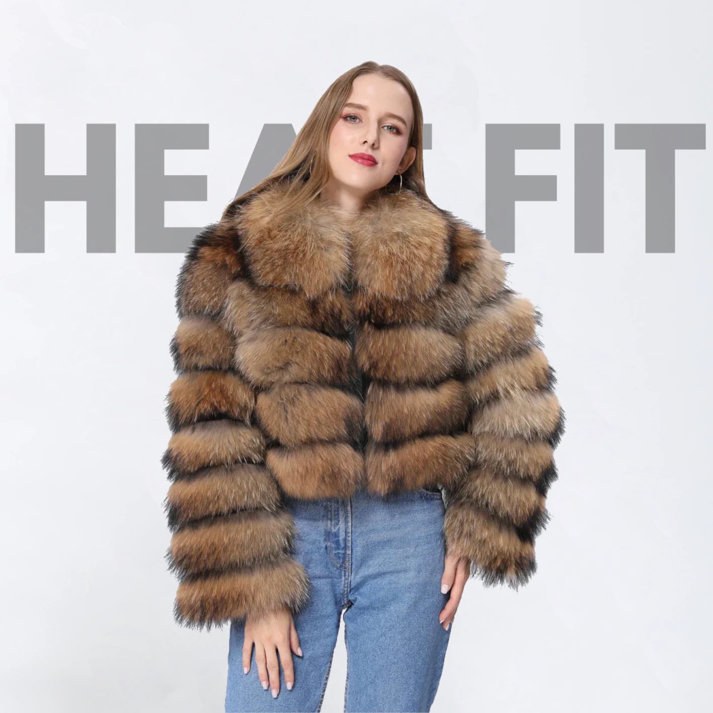 Heatfit™ Raccoon Faux Fur Jacket