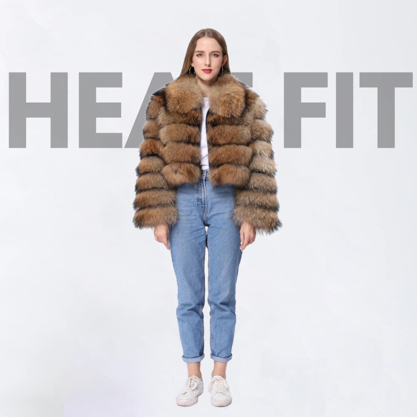 Heatfit™ Raccoon Faux Fur Jacket