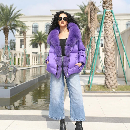 Amethyst Fur Coat - Heat Fit™