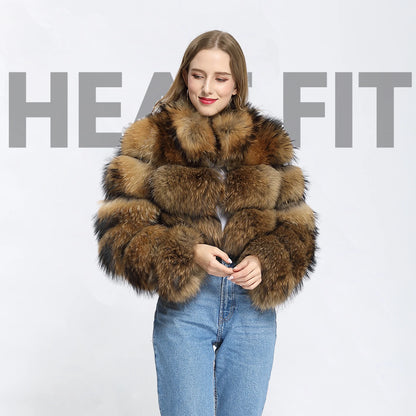 Raccoon Faux Fur Jacket