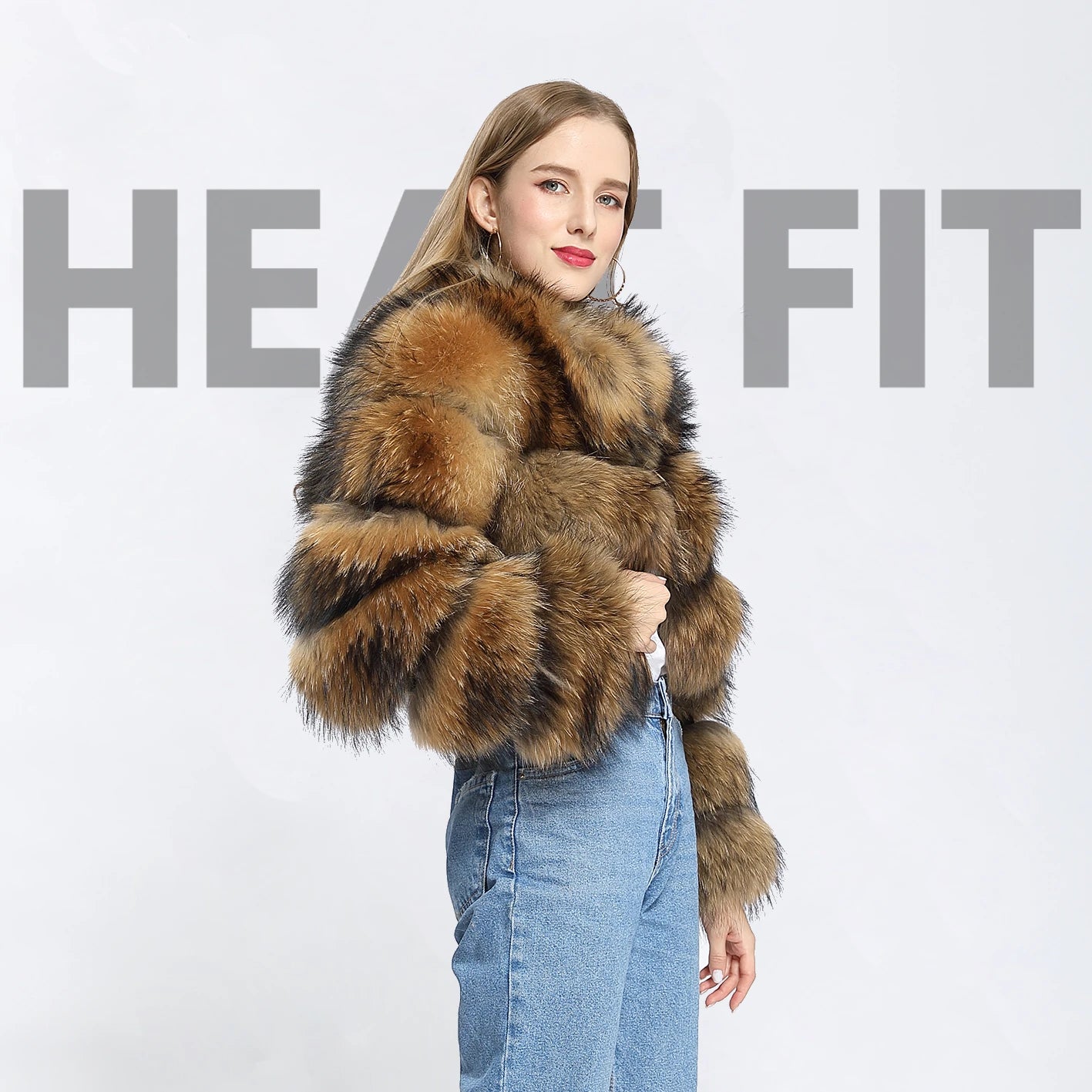 Raccoon Faux Fur Jacket