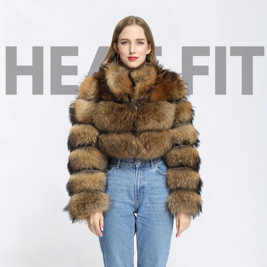 Raccoon Faux Fur Jacket