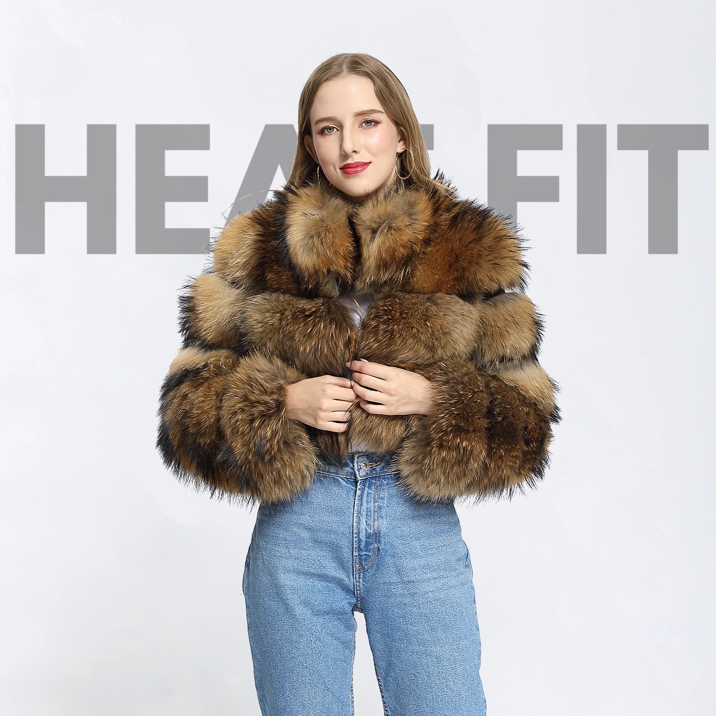 Raccoon Faux Fur Jacket