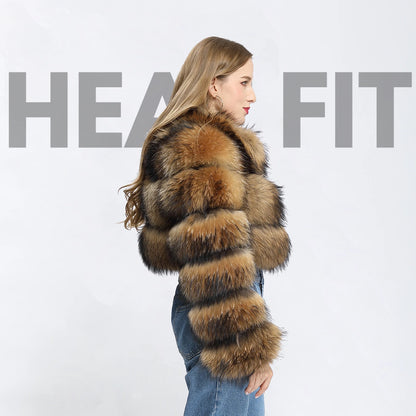 Raccoon Faux Fur Jacket