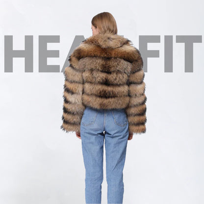 Heatfit™ Raccoon Faux Fur Jacket